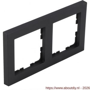 Q-Link S-line afdekraam 2-voudig verticaal-horizontaal zwart - A50402141 - afbeelding 1