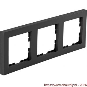 Q-Link S-line afdekraam 3-voudig verticaal-horizontaal zwart - A50402160 - afbeelding 1