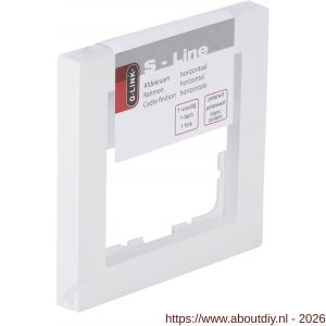 Q-Link S-Line afdekraam 1-voudig verticaal-horizontaal polarwit - A50402122 - afbeelding 2