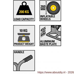 Stanley steekwagen aluminium 200 kg SXWT-HT513 - A50401461 - afbeelding 3