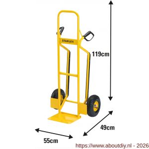Stanley steekwagen staal 250 kg SXWT-HT524 - A50401453 - afbeelding 2