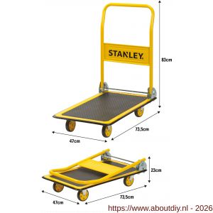 Stanley platformwagen 150 kg SXWT-PC527 - A50401447 - afbeelding 7