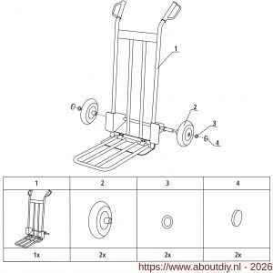 Stanley steekwagen staal 200 kg SXWT-HT535 - A50401459 - afbeelding 4