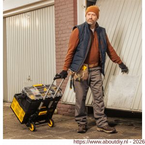 Stanley steekwagen vouwbaar aluminium 70 kg met basket houder SXWT-FT501 PDQ - A50401467 - afbeelding 2