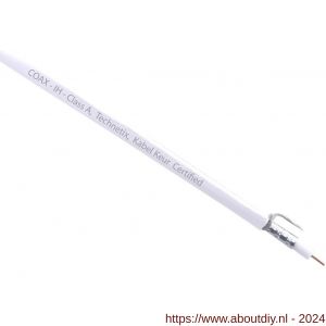 Coax kabel Professioneel klasse A diameter 7 mm2 100x1 m wit - A50401117 - afbeelding 1