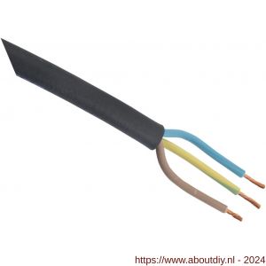 Rubber kabel glad 3x2.5 mm2 50x1 m zwart - A50401069 - afbeelding 1