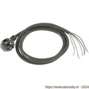 Perilex stekker haaks H07RN-F 5x1,5 mm 2 m flexibele rubber kabel - A50401068 - afbeelding 1