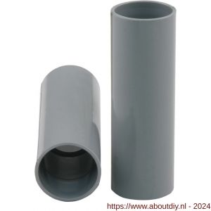 Pipelife sok PVC slagvast diameter 5/8 inch grijs set 10 stuks - A50401023 - afbeelding 1