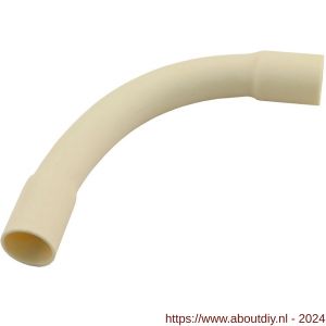 Pipelife bocht PVC slagvast diameter 5/8 inch crème set 5 stuks - A50401018 - afbeelding 1