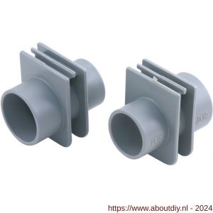 Pipelife buisinvoerstuk flexbox 16/19 mm grijs set 3 stuks - A50401115 - afbeelding 1