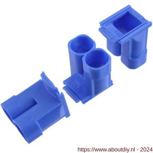 Haf spruitstuk multi 2x diameter 5/8-3/4 inch blauw set 3 stuks - A50401007 - afbeelding 1