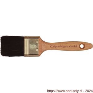 Copenhagen Gold platte kwast Alkyd 1 inch Chinees zwart varkenshaar - A50400208 - afbeelding 1