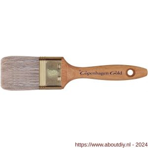 Copenhagen Gold platte kwast Acryl 1 inch Chinees wit varkenshaar - A50400213 - afbeelding 1