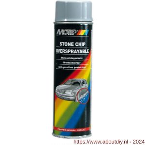 MoTip anti steenslag Undercoating spray grijs 500 ml - A50702482 - afbeelding 1