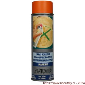 MoTip Wood Marking hout markeringspray oranje 500 ml - A50703712 - afbeelding 1