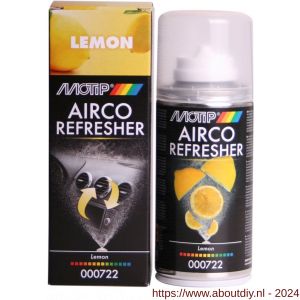 MoTip airco onderhoudsspray Car Care Airco Refresher Lemon 150 ml - A50702487 - afbeelding 1