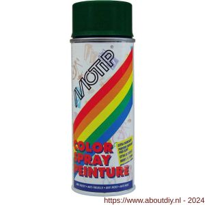 MoTip Colourspray lakspray dekkend hoogglans RAL 6005 donker mosgroen 400 ml - A50703233 - afbeelding 1