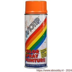 MoTip Colourspray lakspray dekkend hoogglans RAL 2002 bloed oranje 400 ml - A50703212 - afbeelding 1