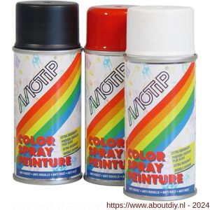 MoTip Colourspray lakspray dekkend hoogglans RAL 9010 zuiver wit 150 ml - A50703253 - afbeelding 1