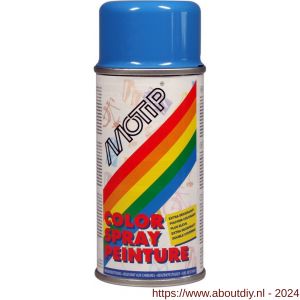 MoTip Colourspray lakspray dekkend hoogglans RAL 5010 gentiaanblauw 150 ml - A50703224 - afbeelding 1