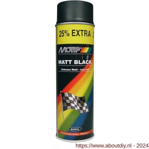 MoTip lakspray Rallye zwart mat 500 ml - A50703277 - afbeelding 1