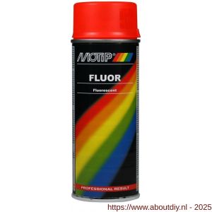 MoTip fluorescerende lakverf dekkend rood-oranje mat 400 ml - A50703194 - afbeelding 1
