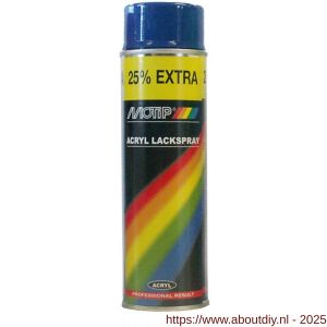 MoTip lakspray Universeel Rallye RAL 5010 blauw hoogglans 500 ml - A50703279 - afbeelding 1