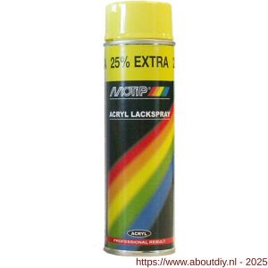 MoTip lakspray Universeel Rallye RAL 1018 geel hoogglans 500 ml - A50703280 - afbeelding 1
