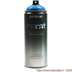 MoTip lakspray Carat hoogglans True Blue blauw 400 ml - A50703493 - afbeelding 1