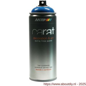 MoTip lakspray Carat hoogglans Traffic Blue verkeersblauw 400 ml - A50703539 - afbeelding 1