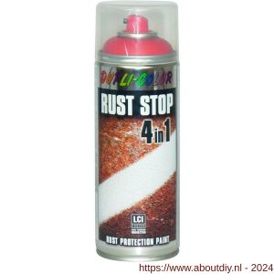 Dupli-Color roestbeschermingslak Rust Stop RAL 3000 vuurrood 400 ml - A50702703 - afbeelding 1