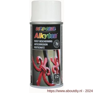 Dupli-Color roestbeschermingslak Alkyton RAL 9010 hoogglans 150 ml spuitbus - A50702641 - afbeelding 1