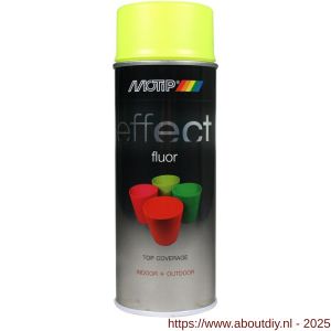 MoTip fluorescerende lak Deco Effect Fluorescent Yellow geel 400 ml - A50703200 - afbeelding 1