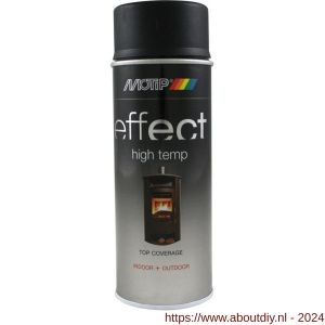 MoTip hittebestendige lak Deco Effect Heat Resistant Black zwart 400 ml - A50703646 - afbeelding 1