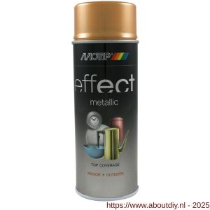 MoTip lakspray dekkend Deco Effect metallic Antique Gold antiek goud hoogglans 400 ml - A50703258 - afbeelding 1