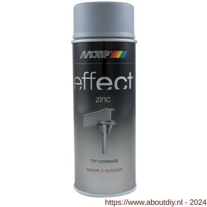 MoTip lakverf dekkend Deco Effect Zinc zinkspray grijs 400 ml - A50702629 - afbeelding 1