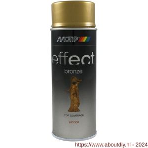 MoTip bronslak Deco Effect Colourspray Gold goud 400 ml - A50703560 - afbeelding 1