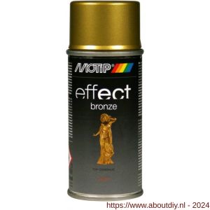 MoTip bronslak spray Deco Effect Bronze Gold goud 150 ml - A50703558 - afbeelding 1