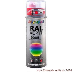 Dupli-Color lakspray RAL 9005 diep zwart 400 ml - A50702942 - afbeelding 1
