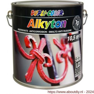 Dupli-Color roestbeschermingslak DC Alkyton RAL 9005 black2500 ml - A50703600 - afbeelding 1