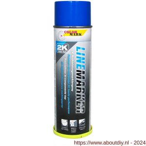 Colormark markeer spray 2K Linemarking blauw 500 ml - A50703651 - afbeelding 1