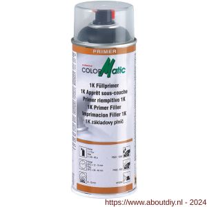 MoTip autoreparatielak spray Kompakt zilver metallic spuitbus 400 ml - A50702290 - afbeelding 1