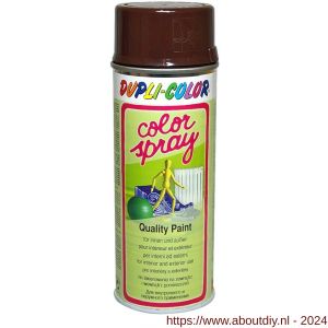 Dupli-Color lakspray Colorspray RAL 8017 chocolade bruin mat 400 ml - A50702848 - afbeelding 1