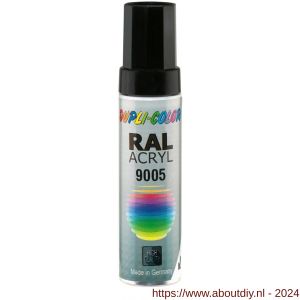 Dupli-Color lakstift RAL 9005 diep zwart 12 ml - A50703061 - afbeelding 1