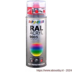 Dupli-Color lakspray RAL 9005 diep zwart 400 ml - A50702941 - afbeelding 1