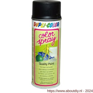 Dupli-Color lakspray Colorspray RAL 9005 diep zwart zijdeglans 400 ml - A50702886 - afbeelding 1