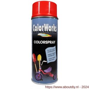 ColorWorks lakverf Colorspray orange red RAL 2002 400 ml - A50702740 - afbeelding 1