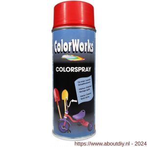 ColorWorks lakverf Colorspray vuurrood 400 ml - A50702741 - afbeelding 1
