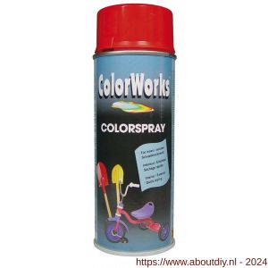 ColorWorks lakverf Colorspray verkeersrood 400 ml - A50702742 - afbeelding 1