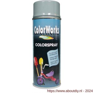 ColorWorks lakverf Colorspray silver grey RAL 7001 400 ml - A50702749 - afbeelding 1